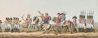 The Bishop Blaize procession from Walker's 'Costume of Yorkshire'